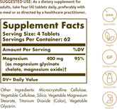 Solgar Chelated Magnesium, 250 Tablets - Supports Nerve & Muscle Function - Promotes Healthy Bones - Vital for Cellular Energy Release